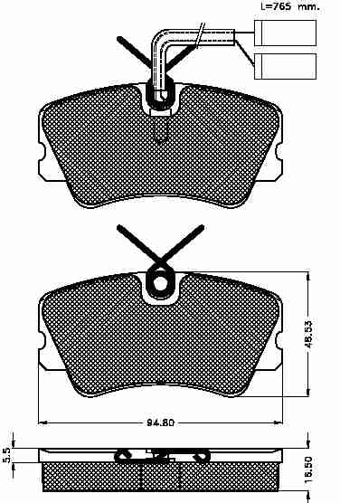 Placute frana fata Alfa Romeo