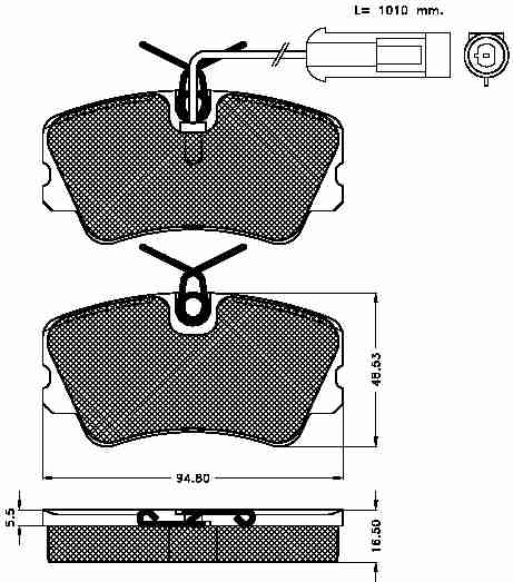 Placute frana fata Alfa Romeo