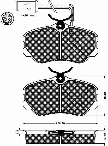 Placute frana fata Alfa Romeo