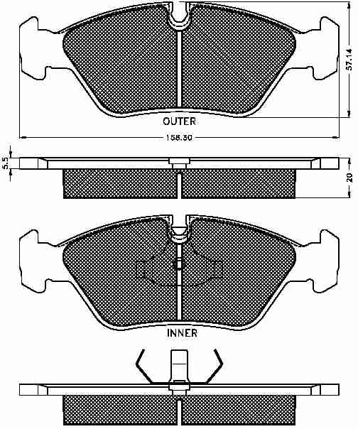 Placute frana fata BMW
