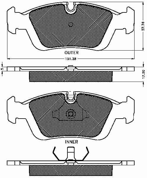 Placute frana fata BMW
