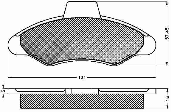 Placute frana fata Ford