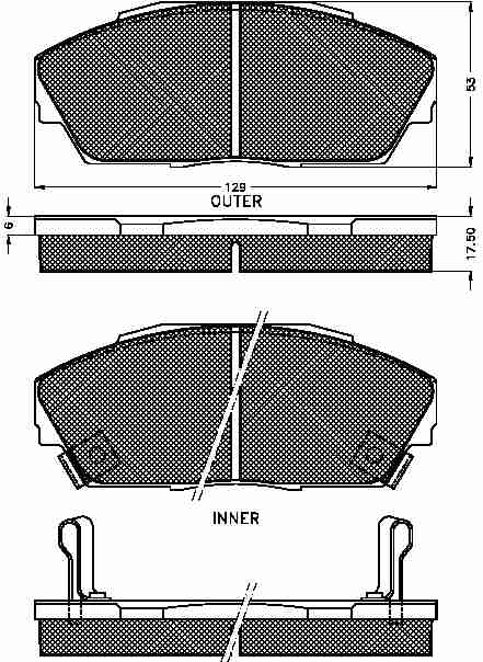 Placute frana fata Honda