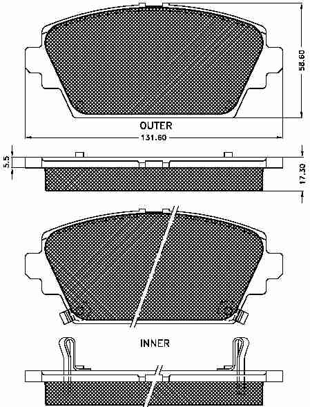 Placute frana fata Honda