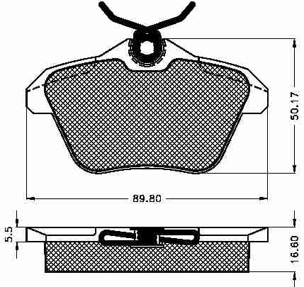 Placute frana spate Alfa Romeo