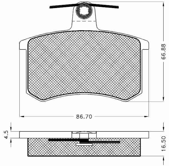 Placute frana spate Audi