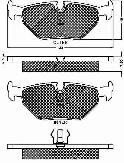 Placute frana spate BMW