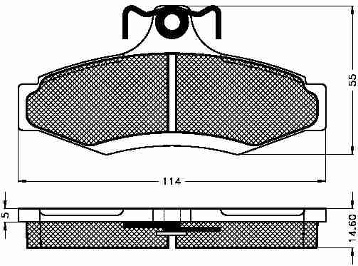 Placute frana spate Daewoo