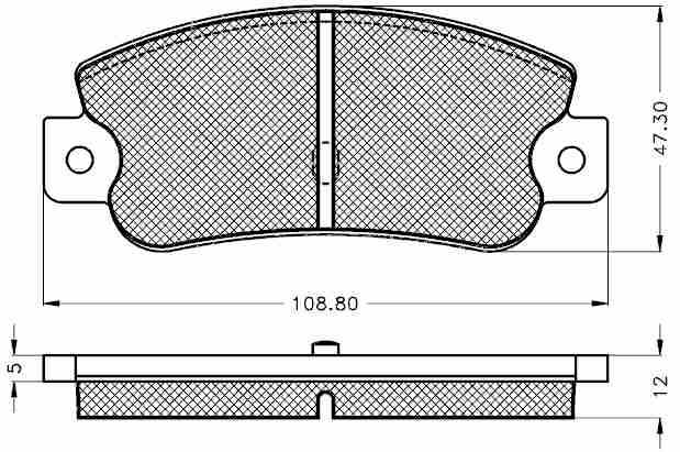 Placute frana spate Fiat