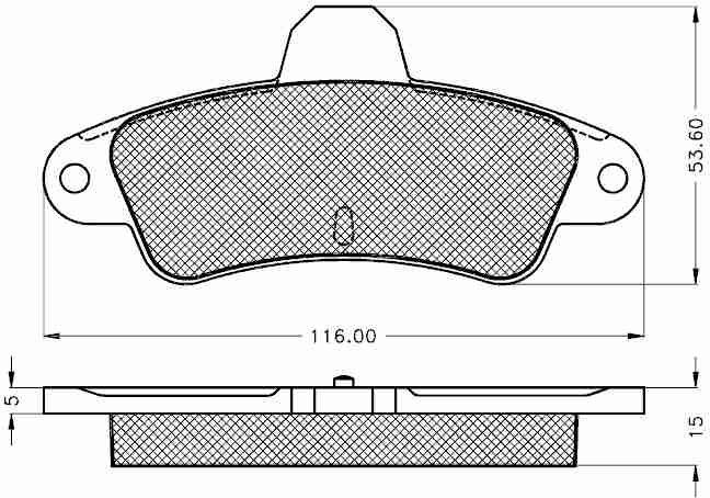 Placute frana spate Ford