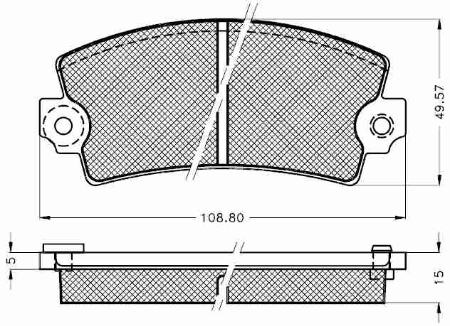 Placute frana spate Renault