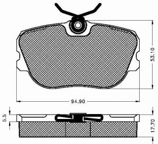 Placute frana fata BMW