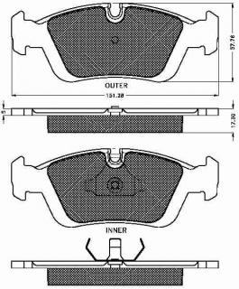 Placute frana fata BMW