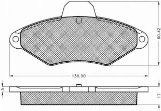 Placute frana fata Citroen