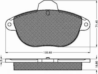 Placute frana fata Citroen