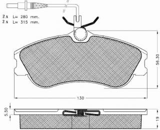 Placute frana fata Citroen