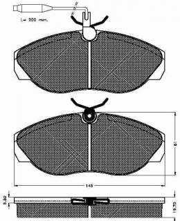 Placute frana fata Citroen