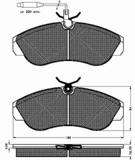 Placute frana fata Fiat