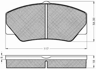 Placute frana fata Ford