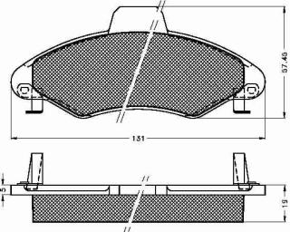 Placute frana fata Ford