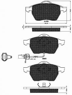 Placute frana fata Ford