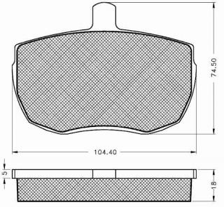 Placute frana fata Iveco