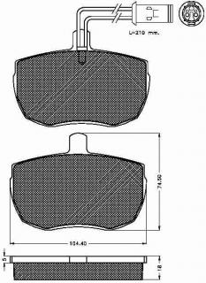 Placute frana fata Iveco