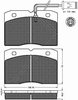 Placute frana fata Iveco