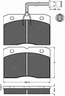 Placute frana fata Iveco