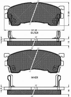 Placute frana fata Mazda