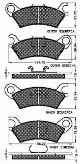 Placute frana fata Mazda