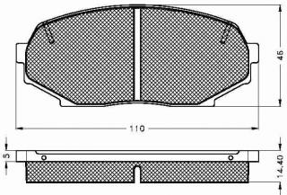 Placute frana fata Mazda