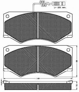 Placute frana fata Mercedes