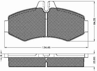 Placute frana fata mERCEDES