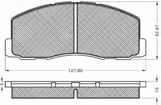 Placute frana fata Mitsubishi