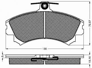 Placute frana fata Mitsubishi