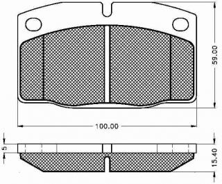 Placute frana fata Opel