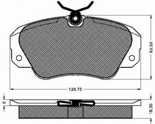 Placute frana fata Opel