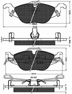 Placute frana fata Opel