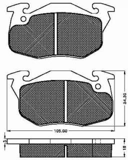 Placute frana fata Peugeot