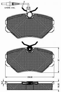 Placute frana fata Peugeot