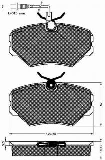 Placute frana fata Peugeot