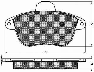 Placute frana fata Peugeot