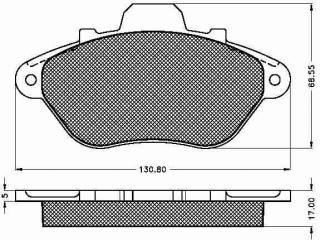 Placute frana fata Peugeot