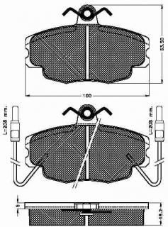 Placute frana fata Renault