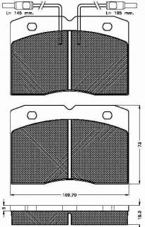 Placute frana fata Renault