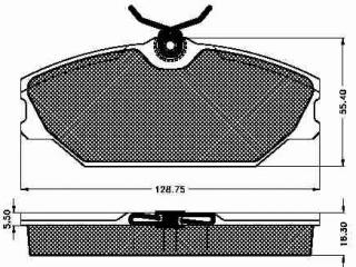 Placute frana fata Renault