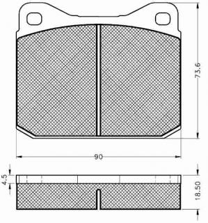 Placute frana fata Volkswagen