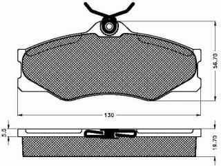 Placute frana fata Volkswagen