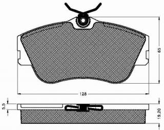 Placute frana fata Volkswagen